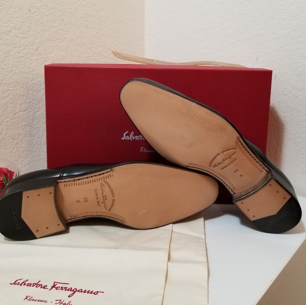 SALVATORE FERRAGAMO 'Fedele' Oxford Men's 7.5 D - Picture 5 of 7